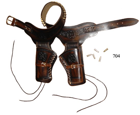 foto Opasek s dv�mi pouzdry na revolvery